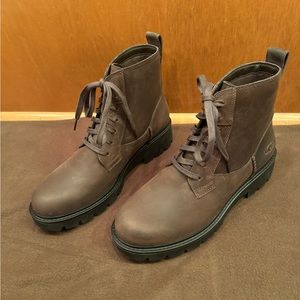 Ugg Everdeen Women’s Combat Boots/Leather/Brown/Size 9.5/Only Worn 2 Times/EUC